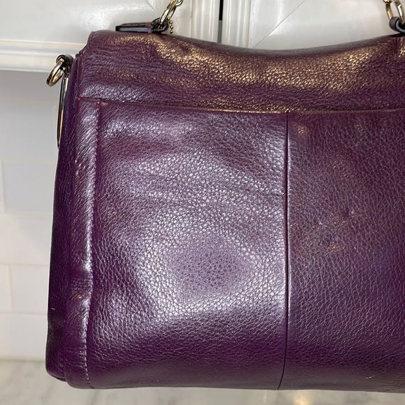 Coach Madison Sadie Flap Leather Crossbody Convertible Satchel Bag - Picture 5 of 16